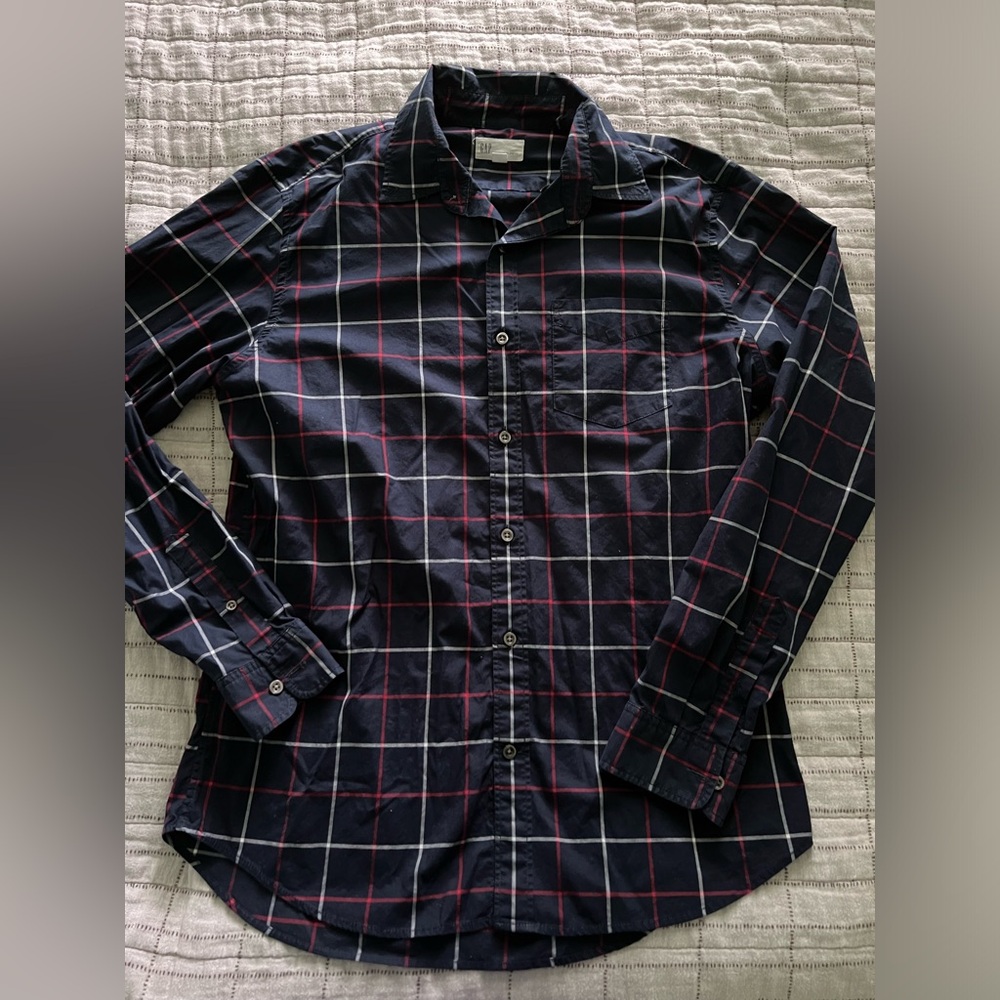 Gap standard fit stretch collared shirt
